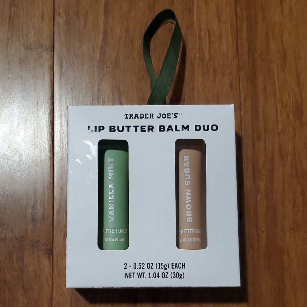 Trader Joe's Lip Butter Balm Duo - Vanilla Mint & Brown Sugar